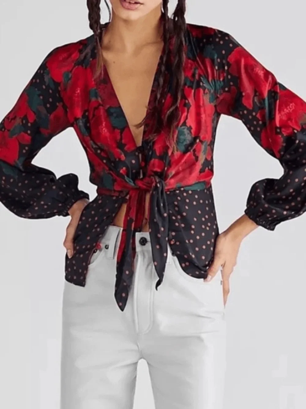 NWT Free People Run Free Blouse